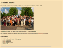 Tablet Screenshot of klassentreffen2009.mossner.eu